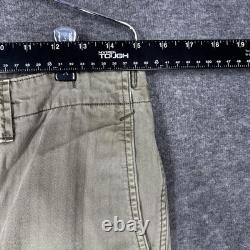 RRL Double RL Herringbone Twill Shorts Mens 30 Green Military Surplus 13 star