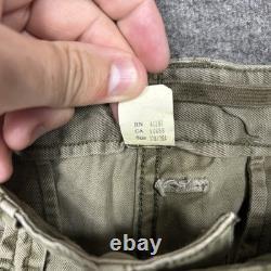 RRL Double RL Herringbone Twill Shorts Mens 30 Green Military Surplus 13 star