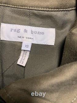 Rag & bone M8 Women's Jacket XS Army Military Green Utility Coat $450