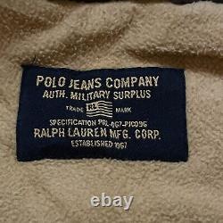 Ralph Lauren Polo Jeans Bomber Jacket Company Military Surplus Army Green size S