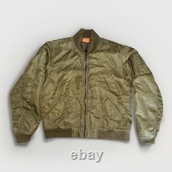 Ralph Lauren Polo Jeans Co. Military Surplus Army Green Bomber Jacket Coat L Y2K