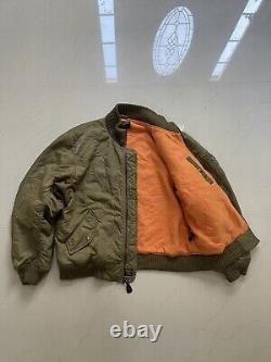 Ralph Lauren Polo Jeans Co. Military Surplus Army Green Bomber Jacket Coat M