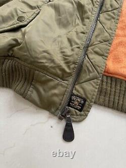 Ralph Lauren Polo Jeans Co. Military Surplus Army Green Bomber Jacket Coat M