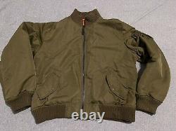 Ralph Lauren Polo Jeans Co. Military Surplus Army Green Bomber Jacket Coat XL
