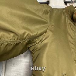 Ralph Lauren Polo Jeans Military Surplus Bomber Jacket Pilot Army Green MEDIUM