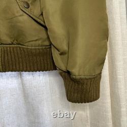 Ralph Lauren Polo Jeans Military Surplus Bomber Jacket Pilot Army Green MEDIUM