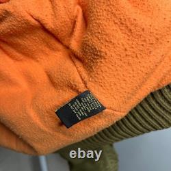 Ralph Lauren Polo Jeans Military Surplus Bomber Jacket Pilot Army Green MEDIUM