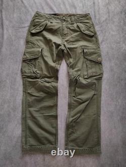 Ralph Lauren Vintage 90s Mens Military Surplus Cotton Canvas Cargo Pants W32 L32
