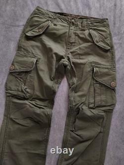 Ralph Lauren Vintage 90s Mens Military Surplus Cotton Canvas Cargo Pants W32 L32