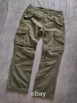 Ralph Lauren Vintage 90s Mens Military Surplus Cotton Canvas Cargo Pants W32 L32