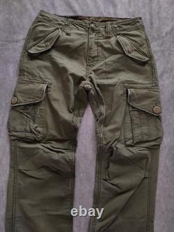Ralph Lauren Vintage 90s Mens Military Surplus Cotton Canvas Cargo Pants W32 L32