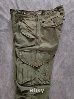 Ralph Lauren Vintage 90s Mens Military Surplus Cotton Canvas Cargo Pants W32 L32