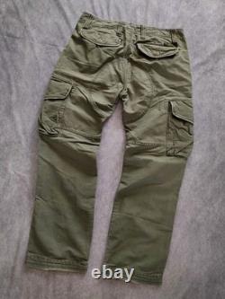 Ralph Lauren Vintage 90s Mens Military Surplus Cotton Canvas Cargo Pants W32 L32