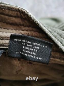 Ralph Lauren Vintage 90s Mens Military Surplus Cotton Canvas Cargo Pants W32 L32