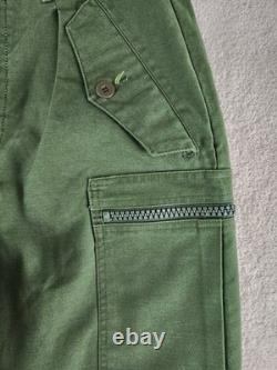 Rare 1989 Swedish Army Military Combat Pants C46 (Small) Green Gulins