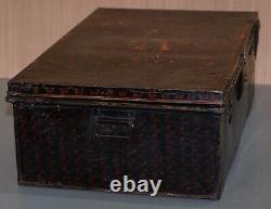 Rare African Campaign Military Metal Chest Luggage The Owomeji Jones Brothers