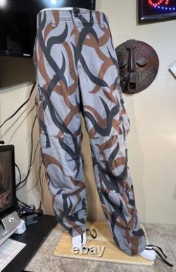 Rare Combat Trousers All-Season (ASAT) Tribal Experimental Print US Columbia L