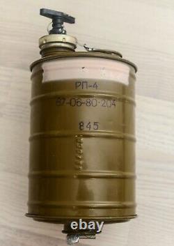 Rare IP-4 Gas Mask Soviet Military Rebreather Full Set+Sealed Oxygen Canister