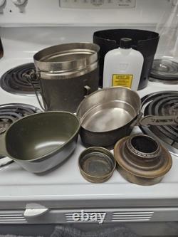 Rare Stainless Steel M40 Swedish Army Mess Kit- Complete Set Military Surplus