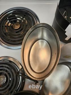 Rare Stainless Steel M40 Swedish Army Mess Kit- Complete Set Military Surplus