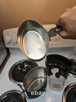 Rare Stainless Steel M40 Swedish Army Mess Kit- Complete Set Military Surplus