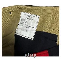 Rare VINTAGE 1955 BRITISH ARMY No. 1 Retro WOOL Military Uniform Pants