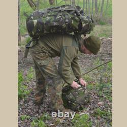 Rare VTG 90s Italian Army 90L Large Woodland Rucksack Pack withPouch. Unused