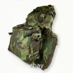 Rare VTG 90s Italian Army 90L Large Woodland Rucksack Pack withPouch. Unused