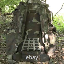 Rare VTG 90s Italian Army 90L Large Woodland Rucksack Pack withPouch. Unused