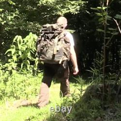 Rare VTG 90s Italian Army 90L Large Woodland Rucksack Pack withPouch. Unused