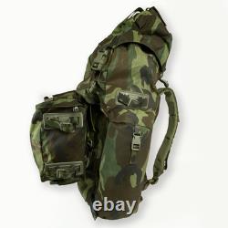 Rare VTG 90s Italian Army 90L Large Woodland Rucksack Pack withPouch. Unused Rare VTG 90s Italian Army 90L Large Woodland Rucksack Pack withPouch. Unused