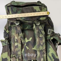 Rare VTG 90s Italian Army 90L Large Woodland Rucksack Pack withPouch. Unused