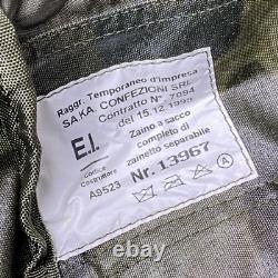 Rare VTG 90s Italian Army 90L Large Woodland Rucksack Pack withPouch. Unused