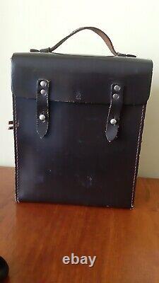 Rare Vintage Army medic Leather Bag, Men's Military Large Medical Doctor Bag