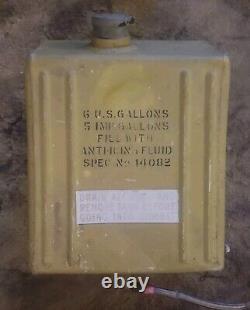 Rare Vintage Military Army 6 Gallon Alcohol Anti-Icing Empty Tank