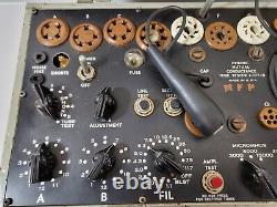 Rare Vintage Military Radio Tube Valve Tester 1-177-b Us Army Signal Corps
