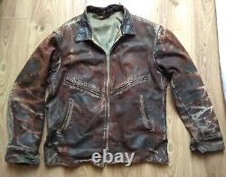 Rare Vintage Soviet Army USSR Uniform Jacket leather Military Tunic Air Force