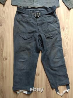 Rare Vintage Soviet Army USSR Uniform Military jacket Tank soldier pants