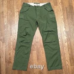 Relwen Army Military Surplus Green Cargo Straight Fit Pants Mens 38