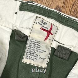 Relwen Army Military Surplus Green Cargo Straight Fit Pants Mens 38
