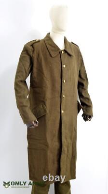 Repro British Army WW1 WW2 Trench Coat Long Wool Jacket Military Greatcoat