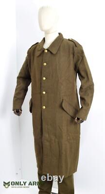 Repro British Army WW1 WW2 Trench Coat Long Wool Jacket Military Greatcoat