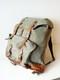 Retro Swiss Army Military Backpack Rucksack 1968 Canvas Salt & Pepper Grey Brown