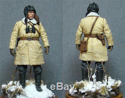 Russian Officer Winter Sheepskin Coat Army USSR TULUP Bekesha Shearling Jacket