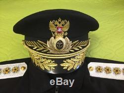 Russian army Marine NAVY office Military uniform 4 stars Admiral Gold Kant 52/3