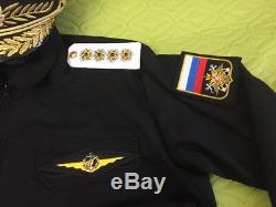 Russian army Marine NAVY office Military uniform 4 stars Admiral Gold Kant 52/3