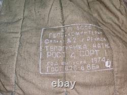 SOVIET Russian Army TELOGREIKA WW2 MILITARY WINTER JACKET FUFAIKA VATNIK Size 4