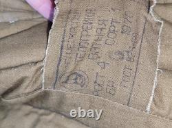SOVIET Russian Army TELOGREIKA WW2 MILITARY WINTER JACKET FUFAIKA VATNIK Size 4