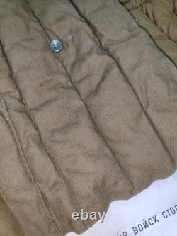 SOVIET Russian Army TELOGREIKA WW2 MILITARY WINTER JACKET FUFAIKA VATNIK Size 4