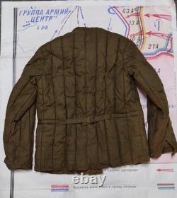 SOVIET Russian Army TELOGREIKA WW2 MILITARY WINTER JACKET FUFAIKA VATNIK Size 4